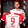 Áo Bóng Đá Bayern München 2.023-24 Harry Kane Tay Ngắn Thể Thao Đa Kích Cỡ