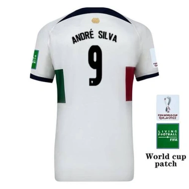 Áo bóng đá đội tuyển Bồ Đào Nha sân khách 2.022-2.023, in Bernardo Silva & Ronaldo - Giá chỉ 157.680 VND