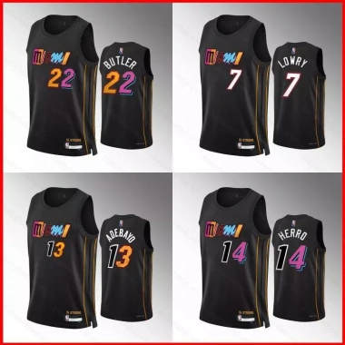 Áo bóng rổ Miami Heat fan cổ điển Plus Size - In hình Butler Adebayo Lowry Herro