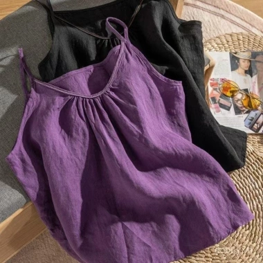 Áo camisole cotton lanh mùa hè 2.025 - Retro nghệ thuật, nhẹ vừa vặn, tôn dáng, giảm 23% còn 144.074₫ 3 Áo camisole cotton lanh mùa hè 2.025 - Retro nghệ thuật, nhẹ vừa vặn, tôn dáng, giảm 23% còn 144.074₫ 3