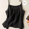 Áo camisole cotton lanh mùa hè 2.025 - Retro nghệ thuật, nhẹ vừa vặn, tôn dáng, giảm 23% còn 144.074₫ 5