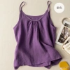 Áo camisole cotton lanh mùa hè 2.025 - Retro nghệ thuật, nhẹ vừa vặn, tôn dáng, giảm 23% còn 144.074₫ 10