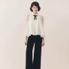 Áo chấm bi sát nách cổ sen phối nơ sang chảnh - Tiểu Thư New Era Fashion 132k 2