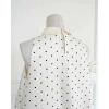 Áo chấm bi sát nách cổ sen phối nơ sang chảnh - Tiểu Thư New Era Fashion 132k 6