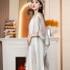 Áo choàng dạ hội nữ tua rua tỏa sáng, màu trơn thời trang - Giá ưu đãi 106k 7