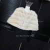 Áo choàng lông rái cá đính đá luxury sang trọng, mặc tiệc, FREE SZ, Quảng Châu cao cấp