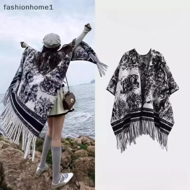 Áo Choàng Nữ Hai Mặt Mùa Đông Ấm Áp Như Chăn Dày Cashmere Cao Cấp – 242.136₫