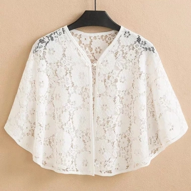 Áo choàng ren vintage thanh lịch cho phụ nữ, nhẹ, chống nắng, giá ưu đãi 132,178₫