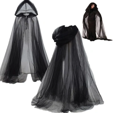 Áo choàng Scarlet Witch + mũ lưỡi trai Halloween - Vải cosplay, giảm còn 108k 2