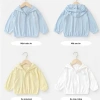 Áo chống nắng bé trai bé gái mũ nhẹ UV mùa hè pastel đa màu, giảm còn 110k