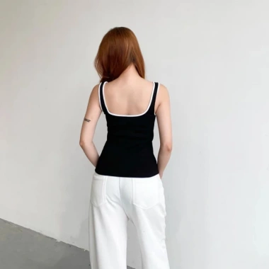 Áo cổ U 2 dây bản to cao cấp thời trang, mua 2 áo tặng dây chuyền, giá 77.050₫