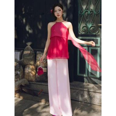 Áo Cổ Yếm Nữ JOVEN Tố Như 2 Lớp - Siêu Mỏng, Thoáng Khí, Giá Giảm 20% 465.500₫