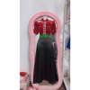 Áo cóm cổ đứng lụa mềm đỏ đô tay bồng ren hoa, 5 hoa dây ngọc – Giá ưu đãi 500k 3
