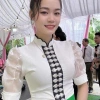 Áo cóm cổ sóng lụa Hàn trắng, tay tơ bồng gấu to – dân tộc Thái, chỉ 250k