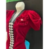 Áo Cóm Nhung Cổ V Tay Nơ - Thiết kế Dân Tộc Thái, Giá ưu đãi 220.000₫