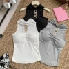 Áo Crop Top Hai Dây Mỏng Phong Cách Hàn Quốc, Khóa Kim Loại - Thời Trang Biển Giá 108k 4
