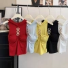 Áo Crop Top Hai Dây Mỏng Phong Cách Hàn Quốc, Khóa Kim Loại - Thời Trang Biển Giá 108k 8