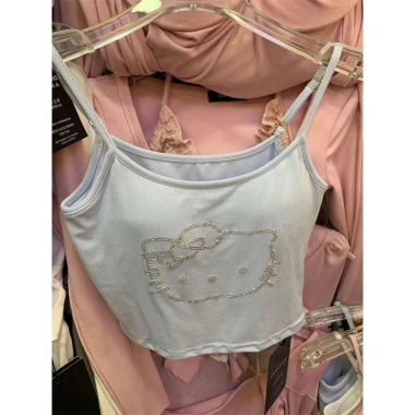 Áo Crop Top Plus Size 1.500kg Đệm Ngực Retro Mỹ Ôm Sát Siêu Dễ Thương Giá 258.487₫ 7