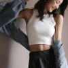Áo Croptop Cổ Tròn Siêu Xinh: Thiết Kế Nữ Đẹp, Giá Ưu Đãi 68.500₫, Giảm 21% 6