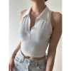 Áo croptop sát nách cổ trụ sang trọng, giảm giá tới 20%, chỉ 86.430đ