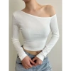 Áo Crotop Tay Dài Lệch Vai Thời Trang Cá Tính Big Size Giá Ưu Đãi 33.550đ 6