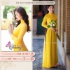 Áo dài 4 tà truyền thống CHAANG May sẵn vàng cúc, vải lụa, giá ưu đãi 309.654 VND 8