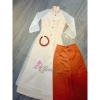 Áo Dài Cách Tân Nữ 4 Tà Xẻ Đính Hoa Cúc Lụa Tơ Da Hồng Gạch Cổ Vuông Tay Lỡ Dự Tiệc Lễ Tết 5