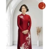 Áo dài mẹ Sui truyền thống thêu hạc cao cấp đỏ đô - Giá ưu đãi 719.000₫ 3