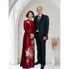 Áo dài mẹ Sui truyền thống thêu hạc cao cấp đỏ đô - Giá ưu đãi 719.000₫ 5