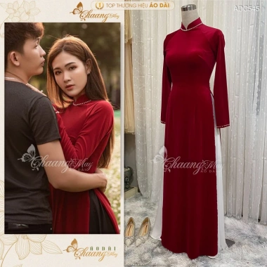 Áo dài nhung đính đá ngọc Chaang ADC545 – May sẵn, vải co giãn sang trọng lễ tết 6 Áo dài nhung đính đá ngọc Chaang ADC545 – May sẵn, vải co giãn sang trọng lễ tết 6
