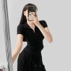 Áo dây kéo thờ trang cao cấp lai cong đẹp tôn - V1,V2,V3 - Size lớn, giảm còn 193.000₫ 4
