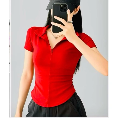 Áo dây kéo thờ trang cao cấp lai cong đẹp tôn - V1,V2,V3 - Size lớn, giảm còn 193.000₫