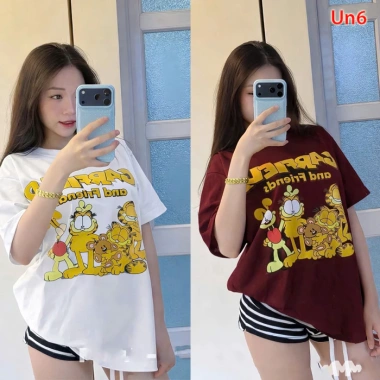 Áo Đôi Nam Nữ Gấu Che Chữ Phong Cách + Áo Thun Nữ Mẫu Mới Hot Trend - Giá 59.214 VND