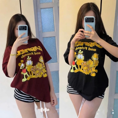 Áo Đôi Nam Nữ Gấu Che Chữ Phong Cách + Áo Thun Nữ Mẫu Mới Hot Trend - Giá 59.214 VND