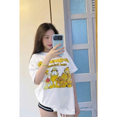 Áo Đôi Nam Nữ Gấu Che Chữ Phong Cách + Áo Thun Nữ Mẫu Mới Hot Trend - Giá 59.214 VND