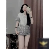 Áo Đôi Nam Nữ Loang Đen Xám Phối Chữ - Phong Cách Hot Trend, Giá chỉ 66.300₫ 3