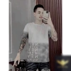 Áo Đôi Nam Nữ Loang Đen Xám Phối Chữ - Phong Cách Hot Trend, Giá chỉ 66.300₫ 7