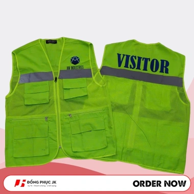 Áo gile bảo hộ cho kỹ sư, công nhân công trình - Chống cháy, chịu nhiệt, giá chỉ 130.000₫