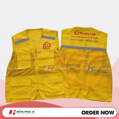 Áo gile bảo hộ cho kỹ sư, công nhân công trình - Chống cháy, chịu nhiệt, giá chỉ 130.000₫