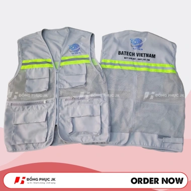 Áo gile bảo hộ cho kỹ sư công trình - Lưới chịu nhiệt, giá 105.000 VNĐ 2