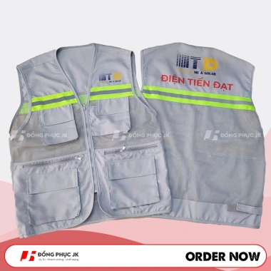 Áo gile bảo hộ kỹ sư công trình, lưới siêu bền - Chỉ 105.000₫ giảm từ 132.300₫ 3