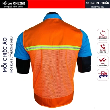 Áo gile công trình 120k - Bảo hộ an toàn, thoáng mát, chịu mài mòn kỹ sư, công nhân