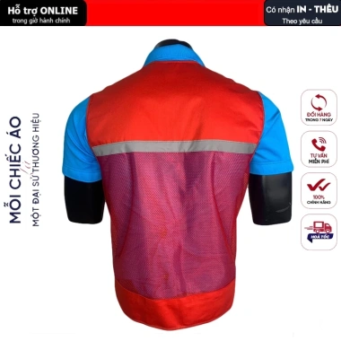 Áo gile công trình 120k - Bảo hộ an toàn, thoáng mát, chịu mài mòn kỹ sư, công nhân
