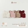 Áo Gile Embees cho Bé sơ sinh 0-9 tháng, lông thêu mềm, ấm áp, giảm giá 148k