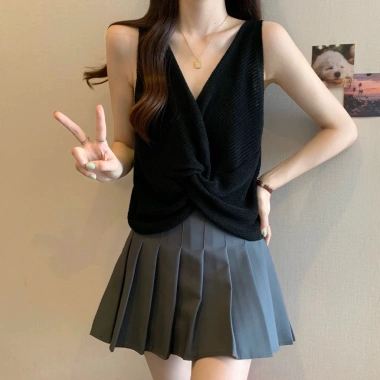 Áo Gile Len Đen VD7.1 - Ấm Áp, Thời Trang, Giảm Giá Đặc Biệt 70k