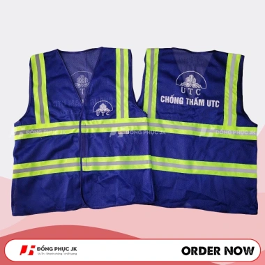 Áo gile lưới công trình – in từ 10 áo, chỉ 50.000đ, giảm 15.000đ, thoáng mát