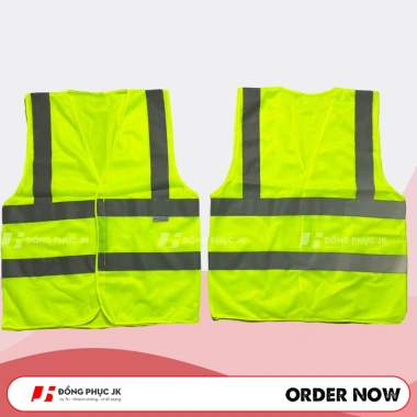 Áo gile lưới phản quang, khoác phát sáng, thoát mát làm việc ban đêm – 43.000 VND