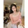 Áo hồng ren 2P + yếm ren, size 38-72kg, tặng dây chuyền cao cấp, giảm giá tới 18%
