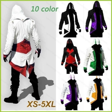 Áo hoodie cosplay Assassin's Creed Connor kích cỡ lớn, trang phục anime - Giá 397,440₫