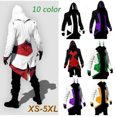Áo hoodie cosplay Assassin's Creed Connor kích cỡ lớn, trang phục anime - Giá 397,440₫ 2